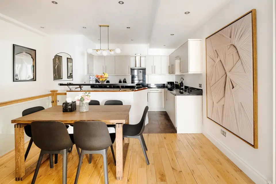Kitchen and dining area